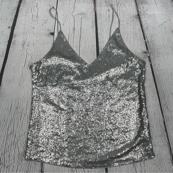 SHEIN sequin spaghetti strap cami, size S - Picture 8 of 13